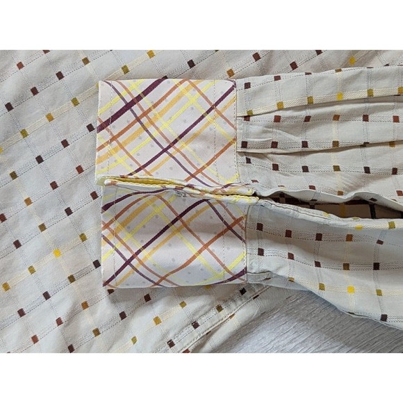 Steven Land Mens Long Sleeve Dress Shirt Sz 18 1/2, 36-37 Tall Polka Dot/Stripe - Picture 4 of 9